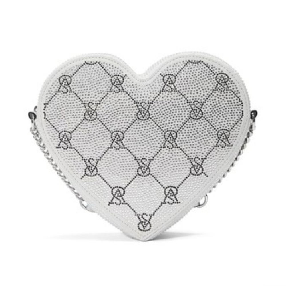New! VICTORIA'S SECRET Rhinestone Heart Crossbody Bag